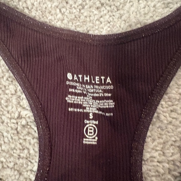 Like new Small Athleta Twilight Tight and matching Sports Bra - Picture 4 of 6